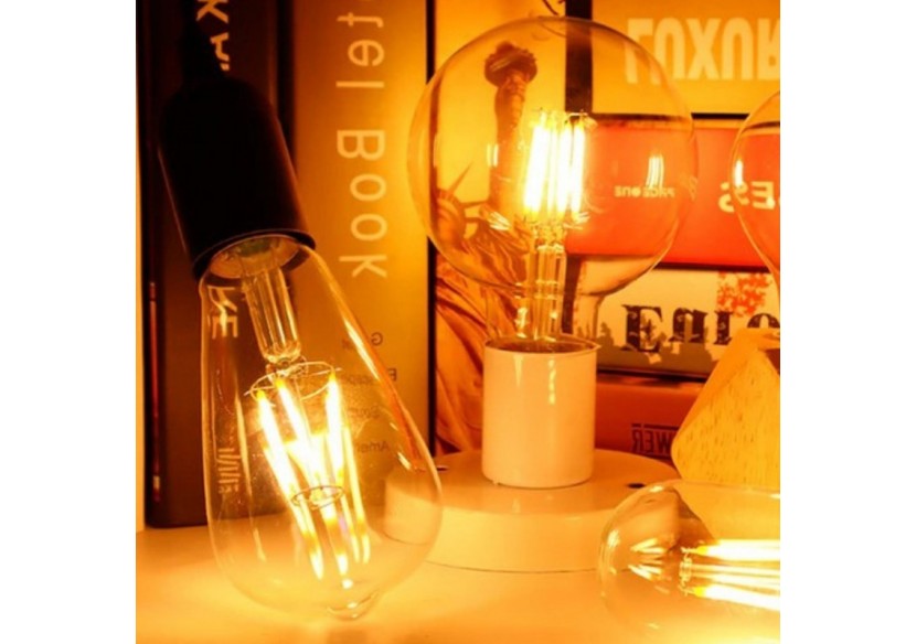 Ampoule LED E27 6W G125 Filament "Vintage Gold" - BFD1-G125E27-G - Barcelona LED Ampoule LED E27 6W G125 Filament "Vintage Gold" - BFD1-G125E27-G - Barcelona LED
