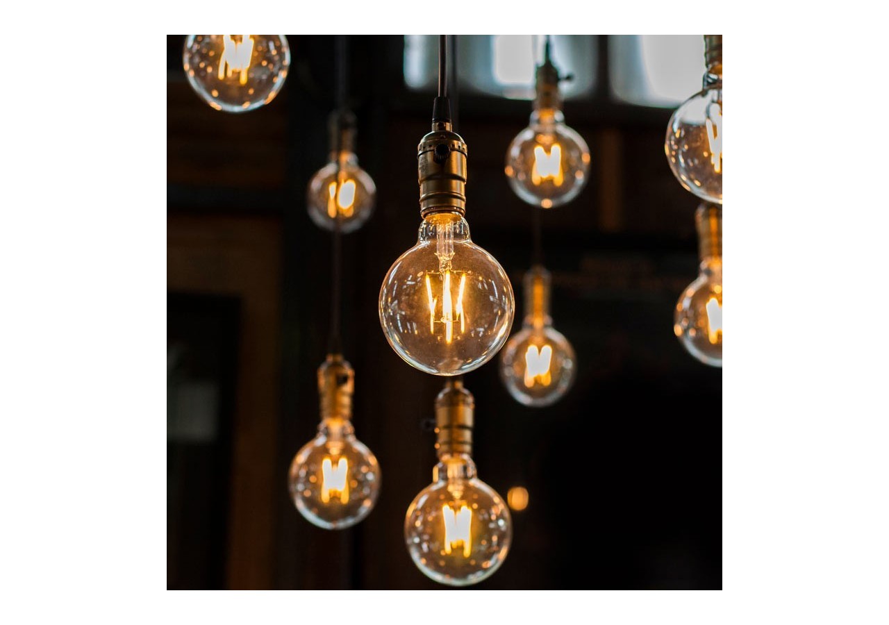 Ampoule LED E27 6W G125 Filament "Vintage Gold" - BFD1-G125E27-G - Barcelona LED