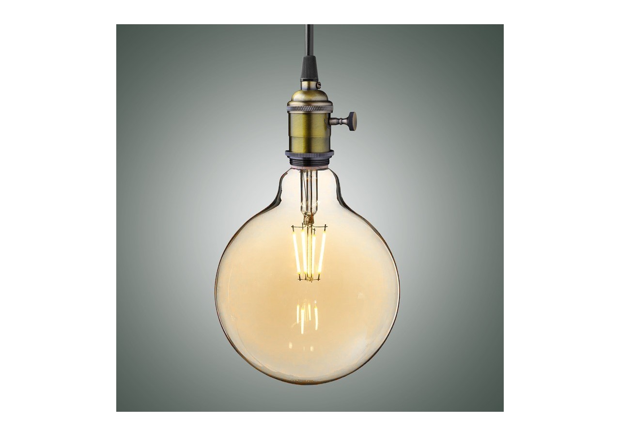 Ampoule LED E27 6W G125 Filament "Vintage Gold" - BFD1-G125E27-G - Barcelona LED