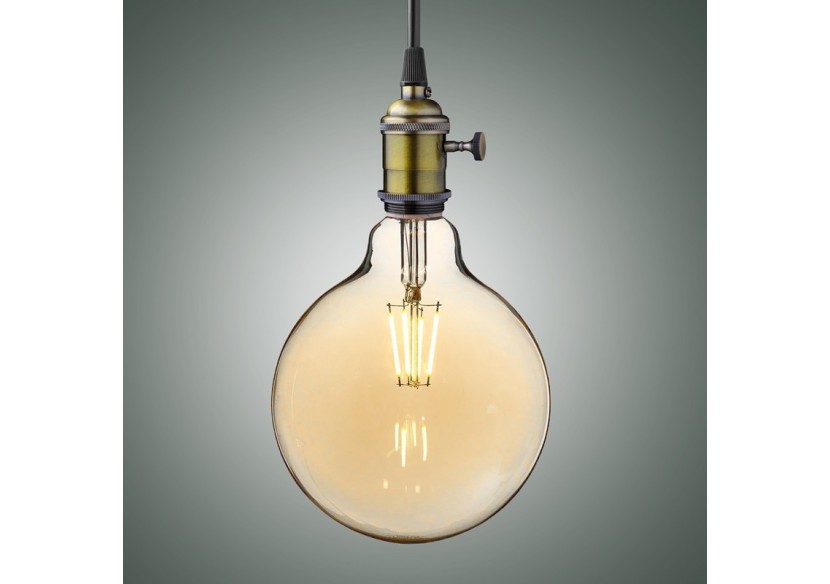 Ampoule LED E27 6W G125 Filament "Vintage Gold" - BFD1-G125E27-G - Barcelona LED Ampoule LED E27 6W G125 Filament "Vintage Gold" - BFD1-G125E27-G - Barcelona LED