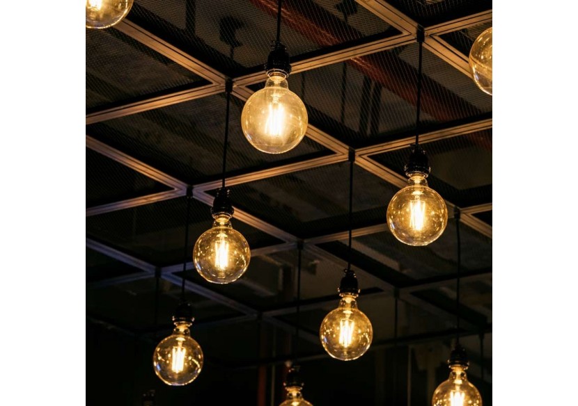 Ampoule LED E27 6W G125 Filament "Vintage Gold" - BFD1-G125E27-G - Barcelona LED Ampoule LED E27 6W G125 Filament "Vintage Gold" - BFD1-G125E27-G - Barcelona LED
