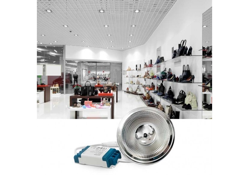 Ampoule LED AR111 12W Dimmable avec Driver Externe Angle de 12 degrés . - B1009-D-BC - Barcelona LED Ampoule LED AR111 12W Dimmable avec Driver Externe Angle de 12 degrés . - B1009-D-BC - Barcelona LED