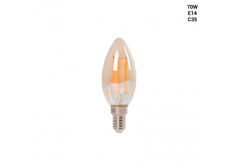 Ampoule à filament LED Bougie E14 C35-4W-Vintage-2200K - BFD1-C35E14-BC - Barcelona LED