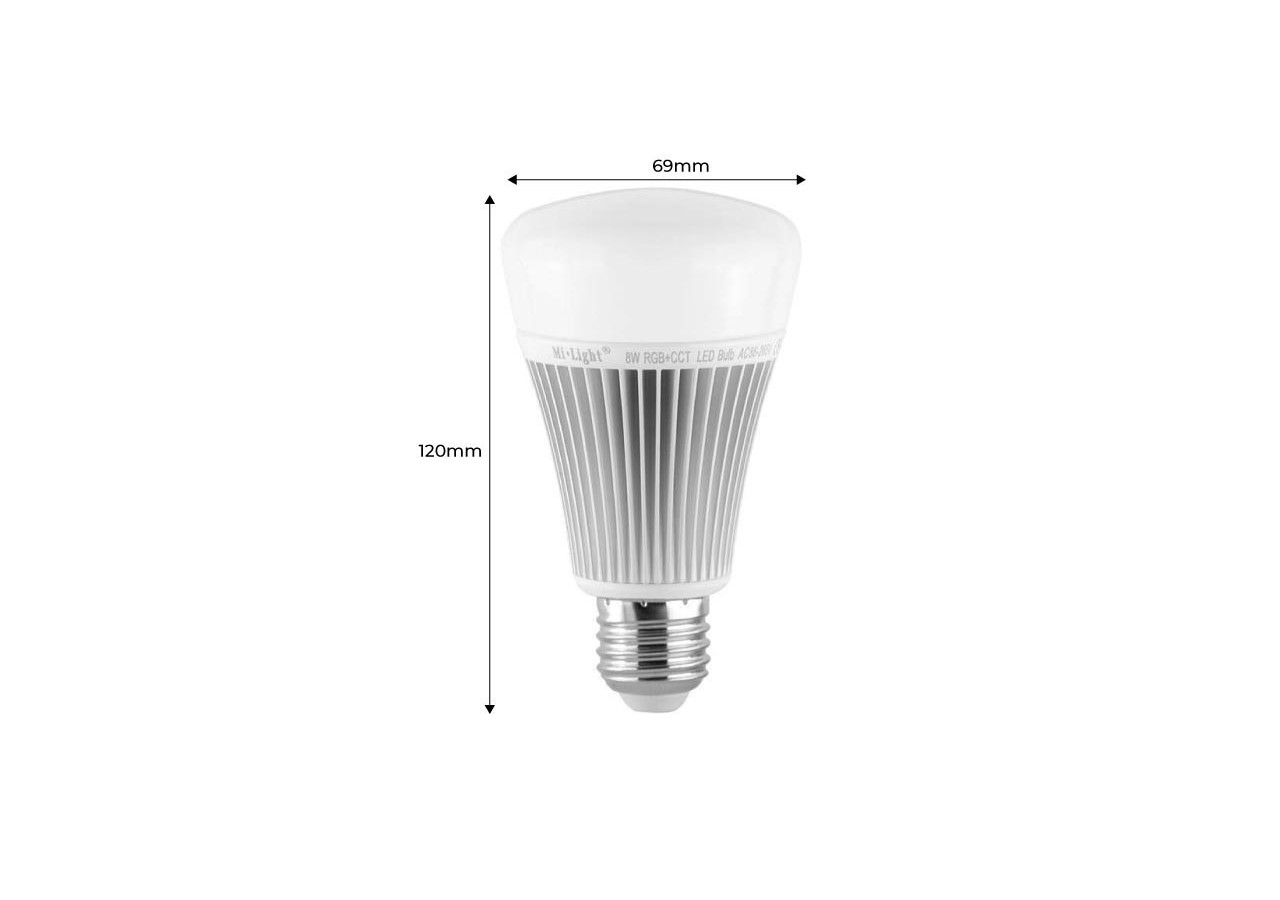 Ampoule LED E27 9W RGB-CCTRF / Wifi - B1402RGBWW - Barcelona LED