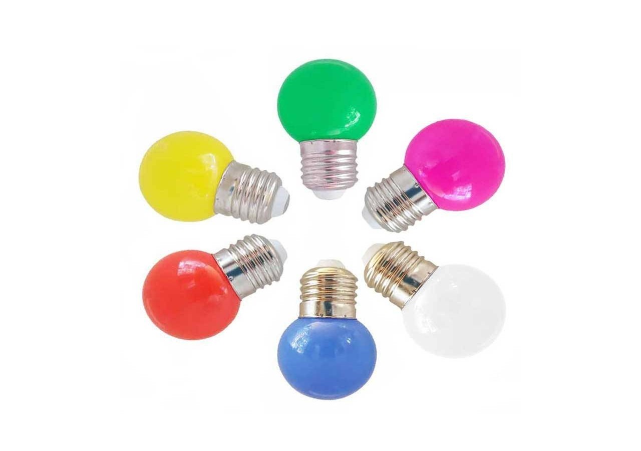 Ampoule LED E27 1W G45 Couleurs - B1312-E27-AZ - Barcelona LED
