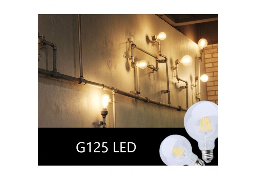 Ampoule LED Globe à Filament E27 G125 8W 800lm - BF1-G125E27-BC - Barcelona LED