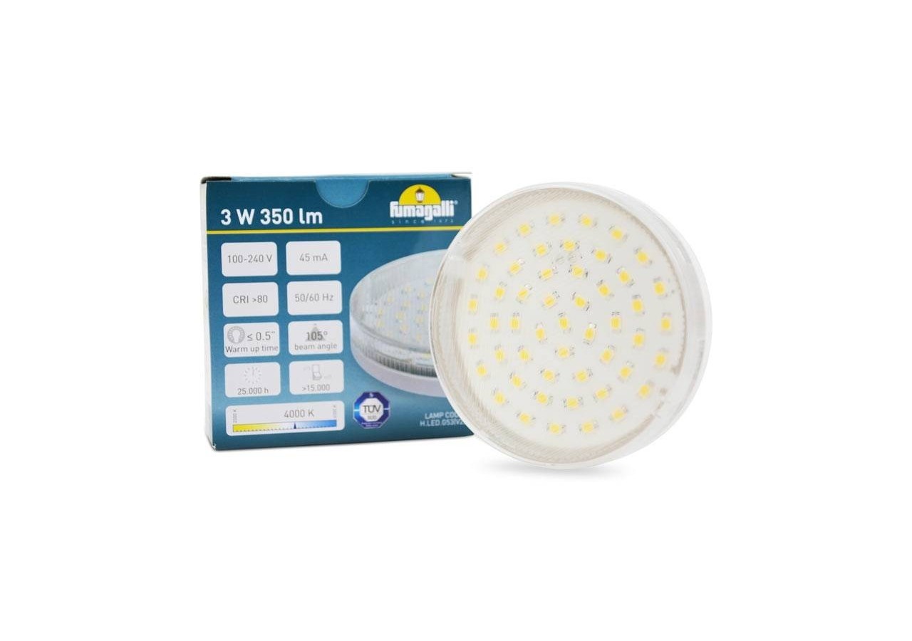 Ampoule LED GX53 3W - H.LED.G53.4K - Barcelona LED