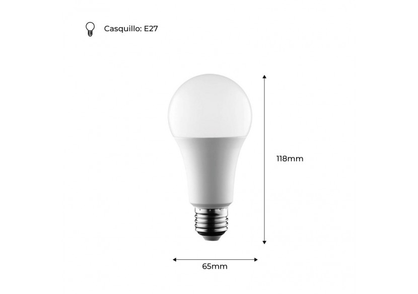 Ampoule LED E27 14W A65 1400 lumens - BS1-A65E27-BN - Barcelona LED