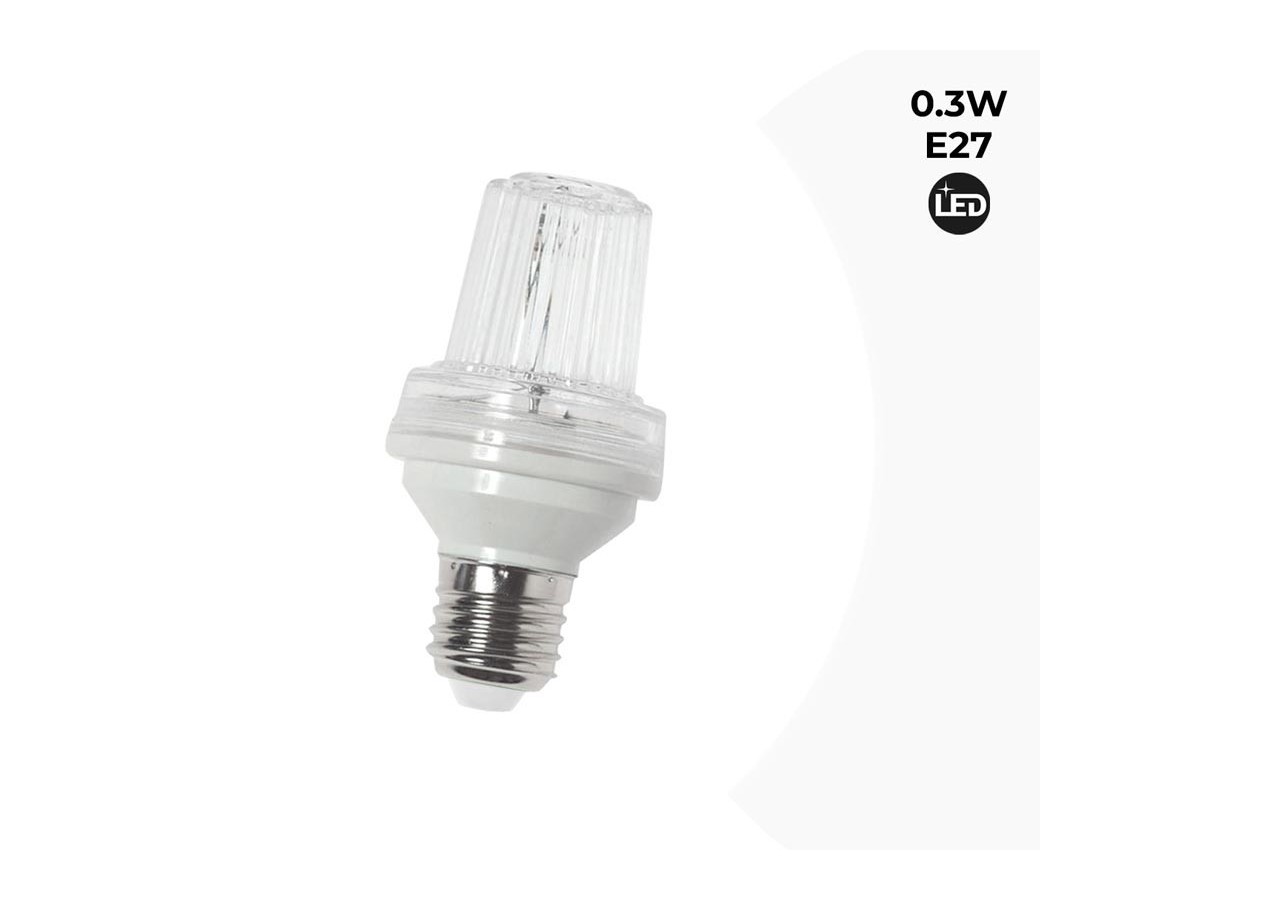 Ampoule LED E27 0.3W Stroboscopique IP44 - B1321 - Barcelona LED