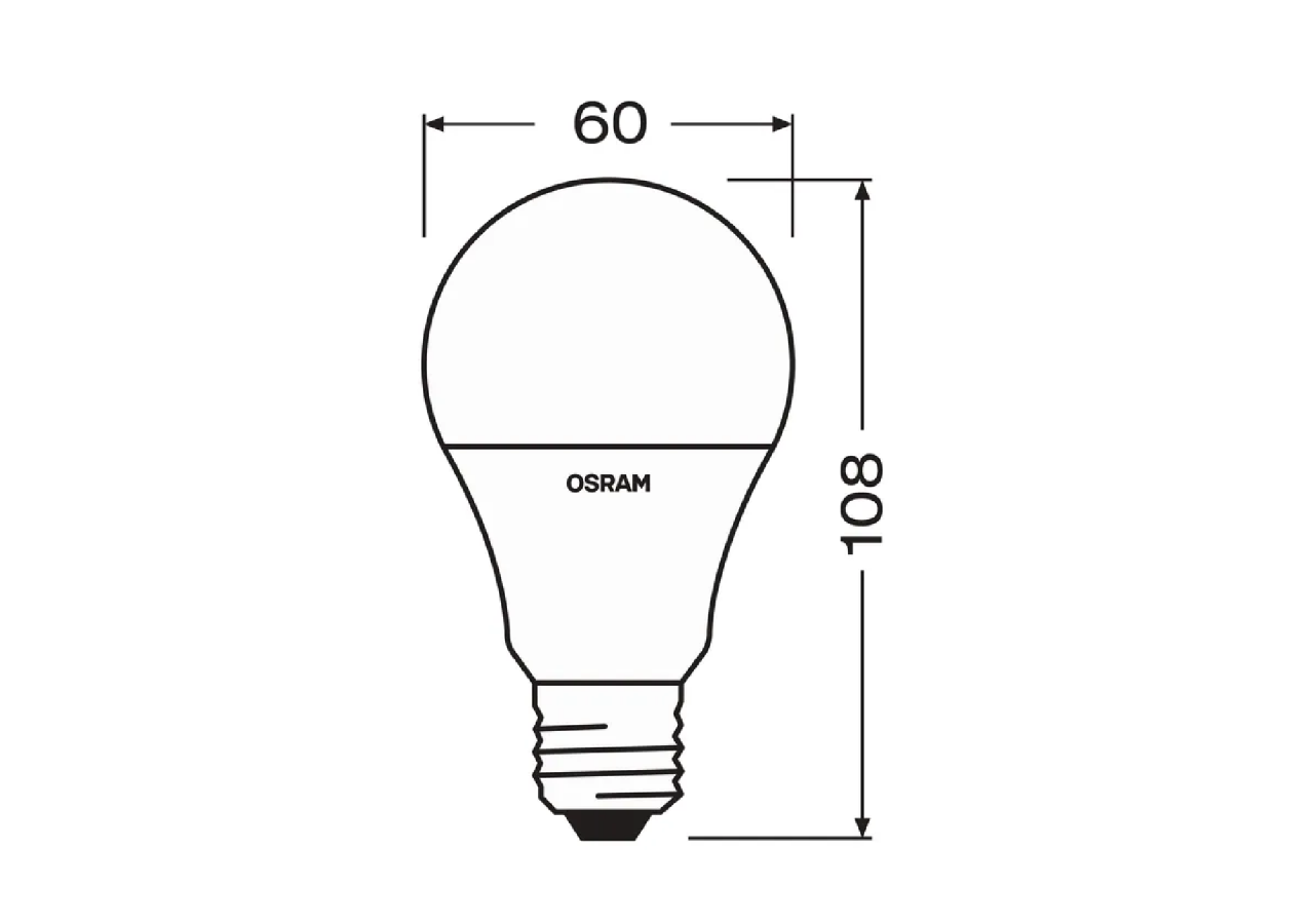 Ampoule LED E27 8.5 W A60 "Sensor Daylight" Osram - O303485 - Barcelona LED