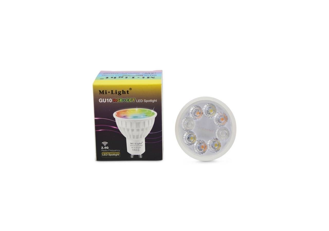Ampoule LED GU10 4W RGB+CTT RF / Wifi - FUT103 - Barcelona LED