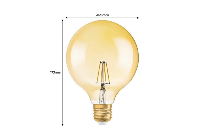 Ampoule LED E27 6,5W Filament dimmable "1906" Osram - O808997 - Barcelona LED Ampoule LED E27 6,5W Filament dimmable "1906" Osram - O808997 - Barcelona LED