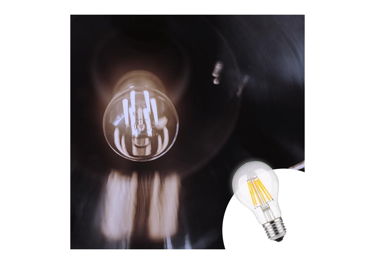 Ampoule LED E27 8W A60 Filament Clear - B1359-4-BF - Barcelona LED