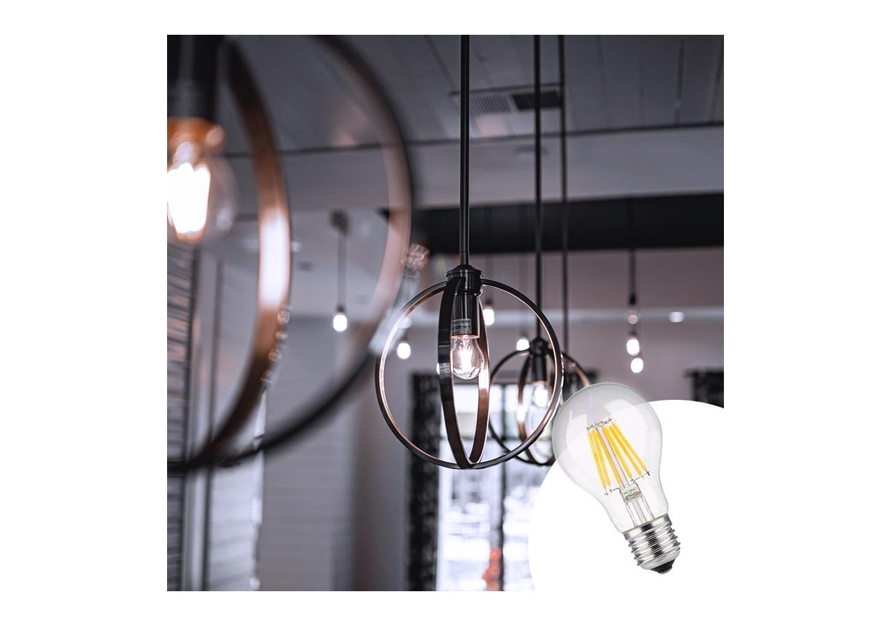 Ampoule LED E27 8W A60 Filament Clear - B1359-4-BF - Barcelona LED