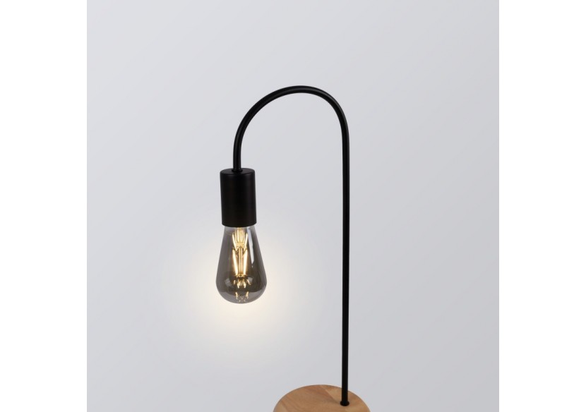 Ampoule LED décorative à filament E27 ST64"Smoky"-verre fumé-4W-3000K - BFD1-ST64E27-AHUM - Barcelona LED