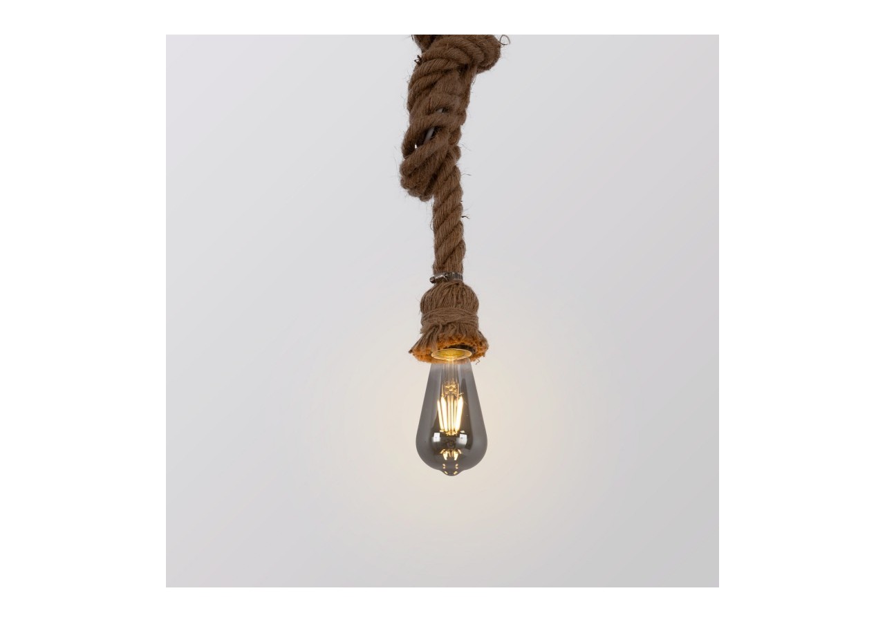 Ampoule LED décorative à filament E27 ST64"Smoky"-verre fumé-4W-3000K - BFD1-ST64E27-AHUM - Barcelona LED