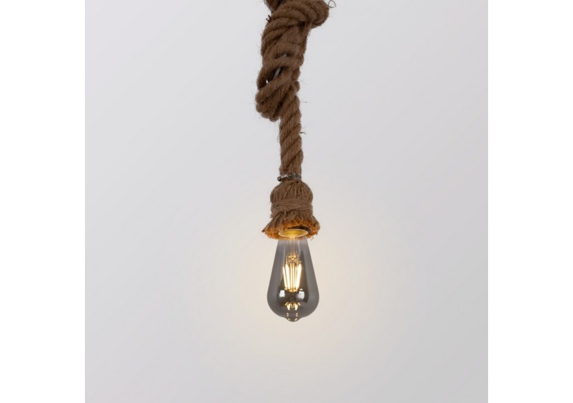 Ampoule LED décorative à filament E27 ST64"Smoky"-verre fumé-4W-3000K - BFD1-ST64E27-AHUM - Barcelona LED