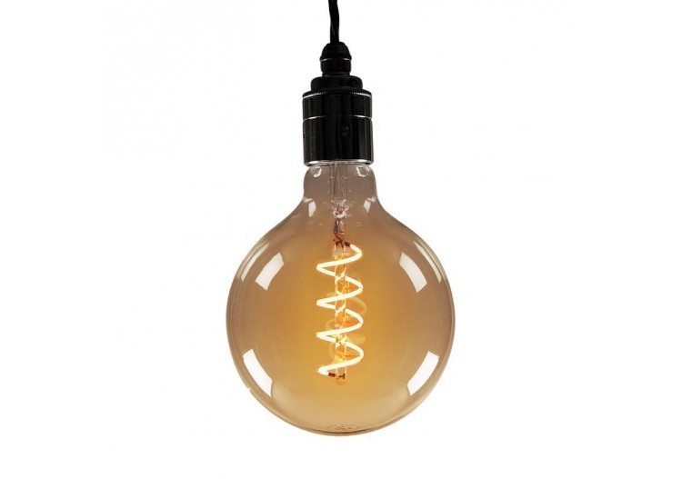 Ampoule Retro Vintage globe spirale filament E27 G125 4W - BFD1-G125E27-ESPIRAL - Barcelona LED 2