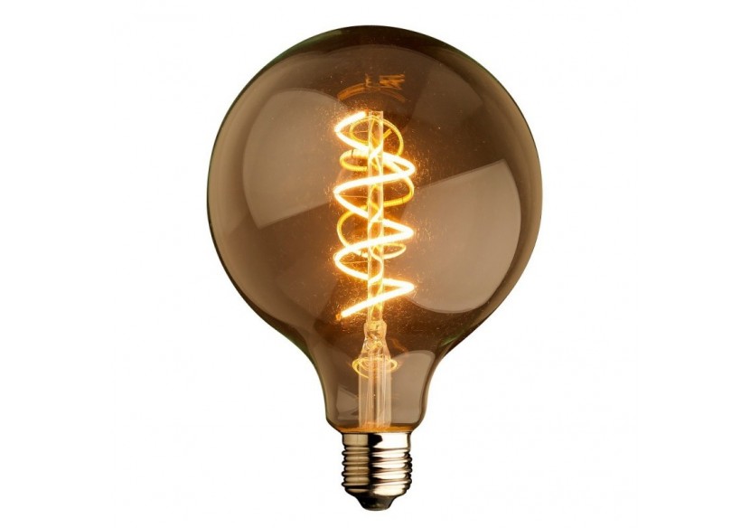 Ampoule Retro Vintage globe spirale filament E27 G125 4W - BFD1-G125E27-ESPIRAL - Barcelona LED