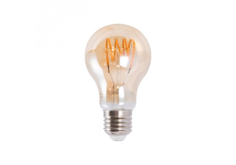 Ampoule LED vintage à filament en spirale-E27 A60-Dimmable 4W-2200K - BFD1-A60E27-ESPIRAL - Barcelona LED