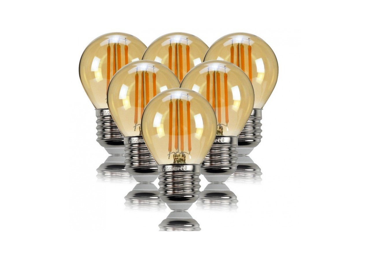 Ampoule LED 4W E27 G45 Filament rétro - BFD1-G45E27-AMB - Barcelona LED