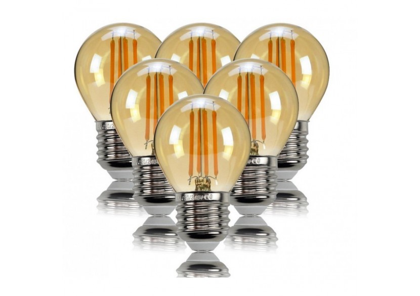 Ampoule LED 4W E27 G45 Filament rétro - BFD1-G45E27-AMB - Barcelona LED Ampoule LED 4W E27 G45 Filament rétro - BFD1-G45E27-AMB - Barcelona LED