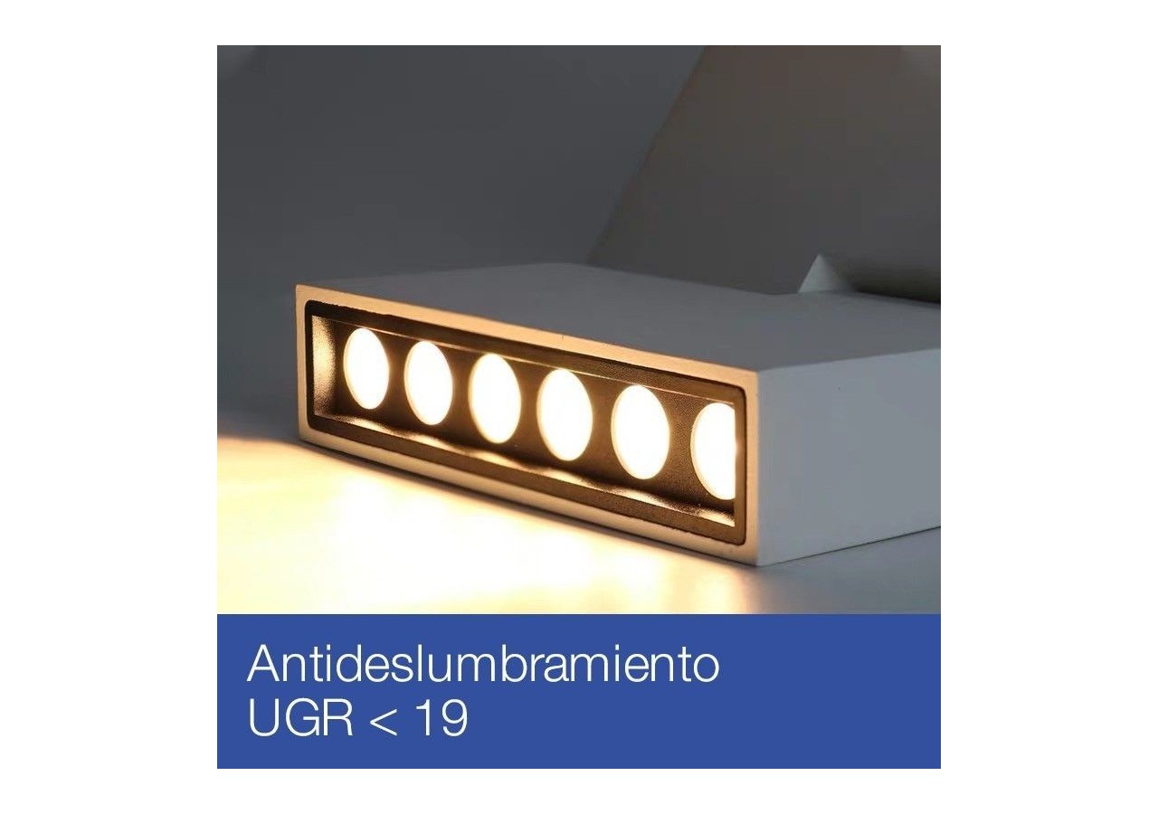 Spot LED 30W sur rail triphasé UGR19 - B00571-B-BC - Barcelona LED