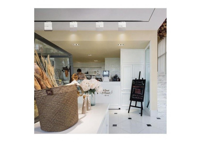 Spot LED 30W sur rail triphasé UGR19 - B00571-B-BC - Barcelona LED