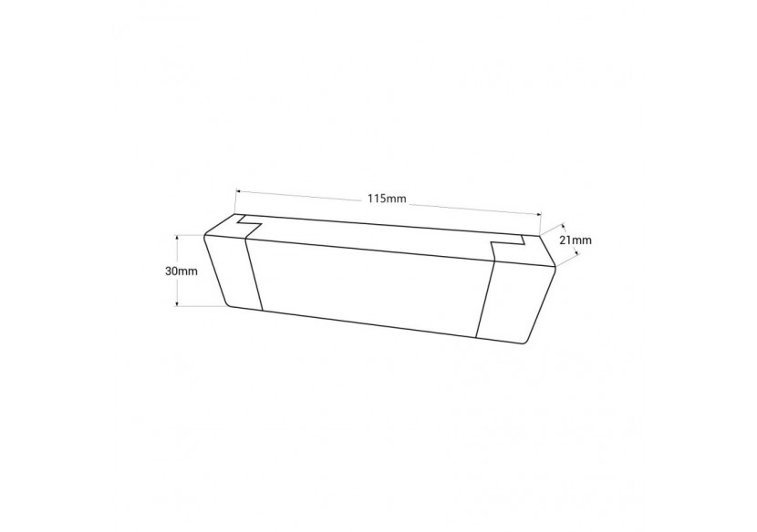 Driver dimmable TRIAC 12-24V DC-300mA-6W - PE-L294B2430 - Barcelona LED