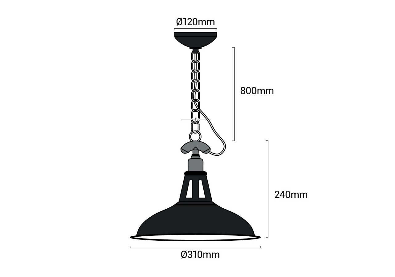 Suspension "Fischerman" - LN1105-N - Barcelona LED