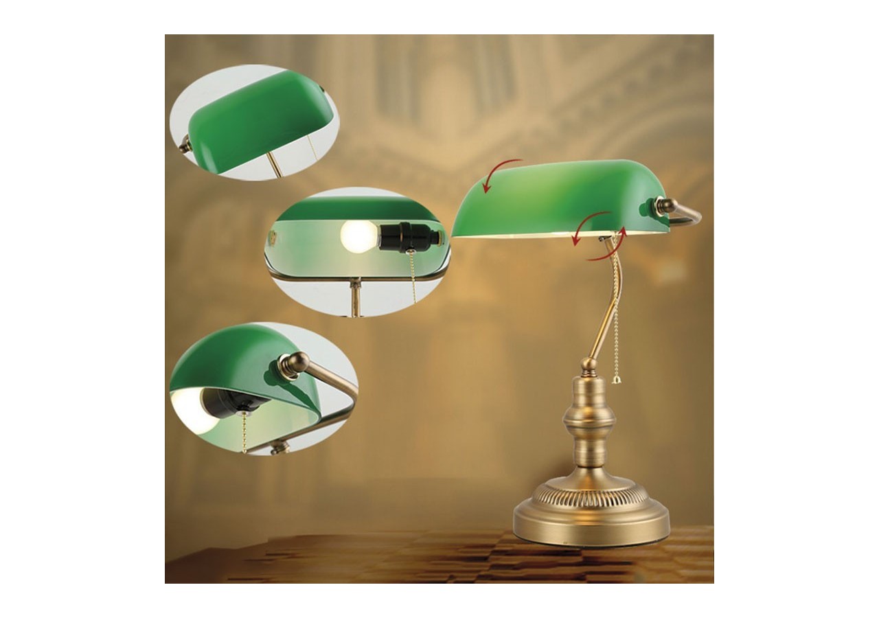 Lampe de banquier ancienne - LV419-V - Barcelona LED