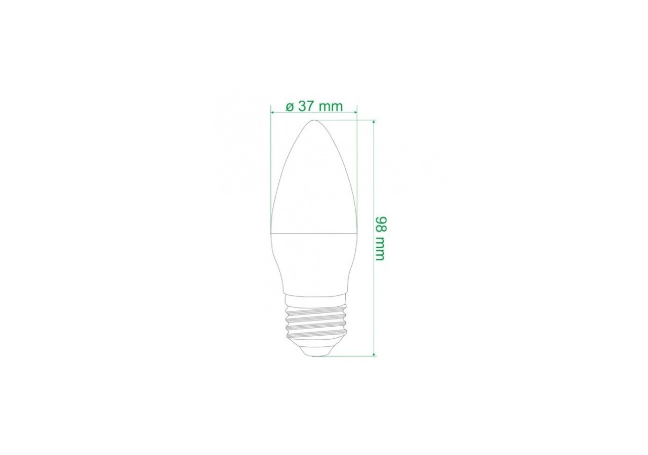 Ampoule bougie LED E27 C37 4,2W 300lm Opal - B1314-E27-BC - Barcelona LED