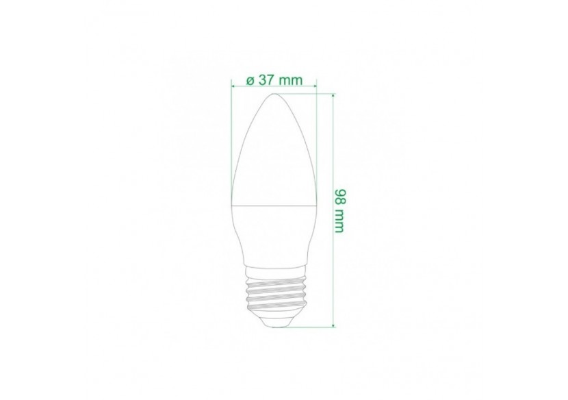 Ampoule bougie LED E27 C37 4,2W 300lm Opal - B1314-E27-BC - Barcelona LED Ampoule bougie LED E27 C37 4,2W 300lm Opal - B1314-E27-BC - Barcelona LED