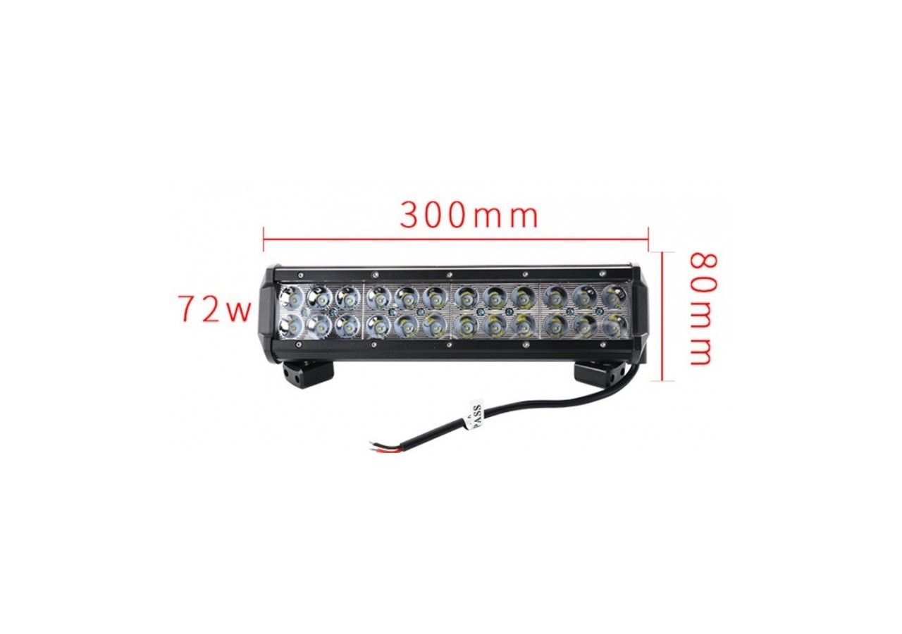 Barre LED pour machine, 4x4 et bateau 72W-5000lm - BV005 - Barcelona LED