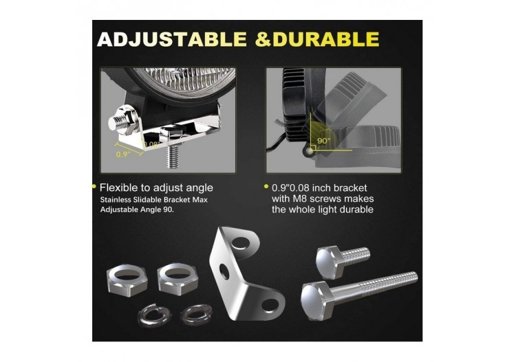 Spot LED pour 4x4, automobile et bateau 27W1400lm - BV001 - Barcelona LED 2