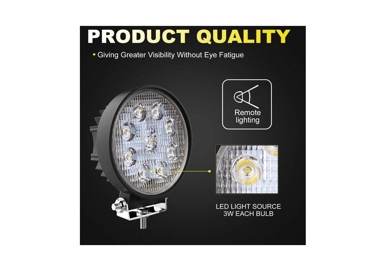 Spot LED pour 4x4, automobile et bateau 27W1400lm - BV001 - Barcelona LED