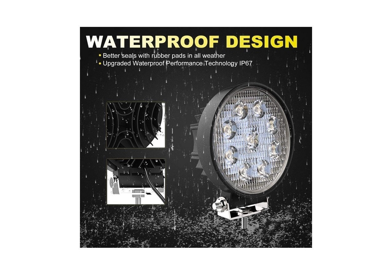 Spot LED pour 4x4, automobile et bateau 27W1400lm - BV001 - Barcelona LED