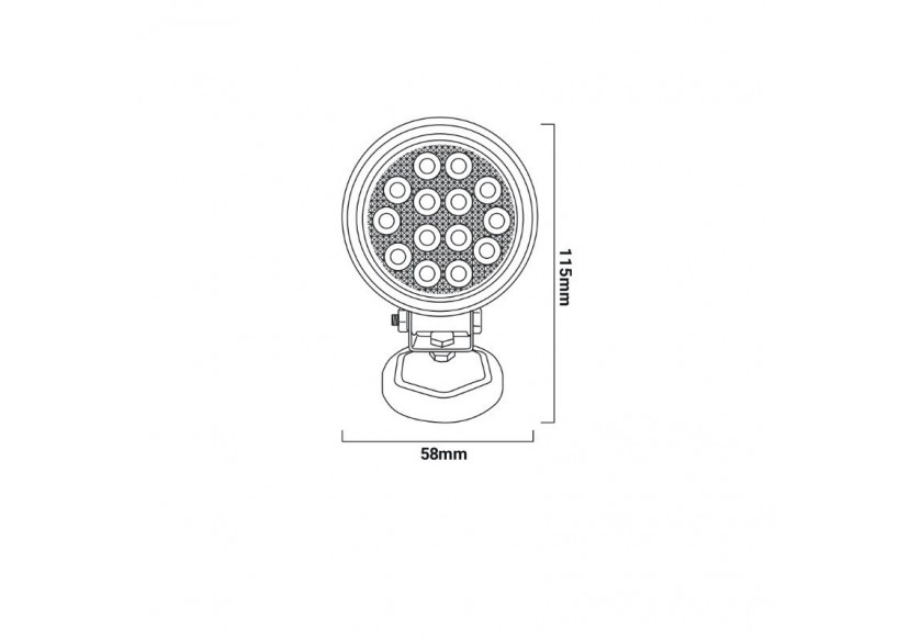 Projecteur LED 42W 12-24V DC-Machines, automobiles et bateaux-1600lm-60 degrés - BV002 - Barcelona LED Projecteur LED 42W 12-24V DC-Machines, automobiles et bateaux-1600lm-60 degrés - BV002 - Barcelona LED