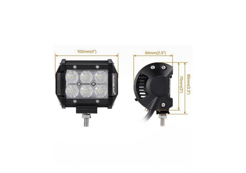 Spot LED pour machine, 4x4 off road automobile et bateau 18W-1800lm-Angle fermé - BV004 - Barcelona LED Spot LED pour machine, 4x4 off road automobile et bateau 18W-1800lm-Angle fermé - BV004 - Barcelona LED