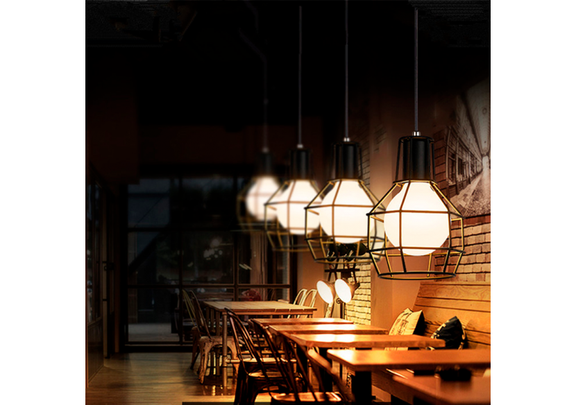 Lampe suspendue grille métallique "AZOR" - LV229 - Barcelona LED