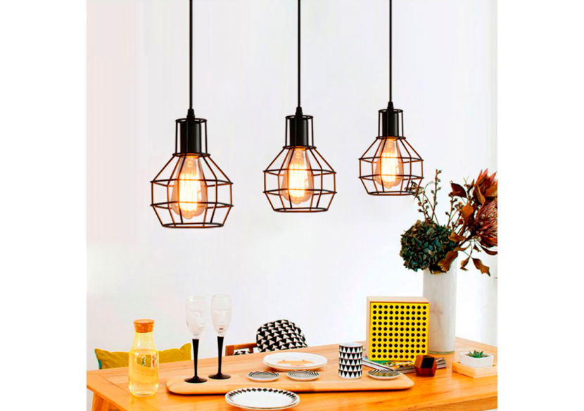 Lampe suspendue grille métallique "AZOR" - LV229 - Barcelona LED