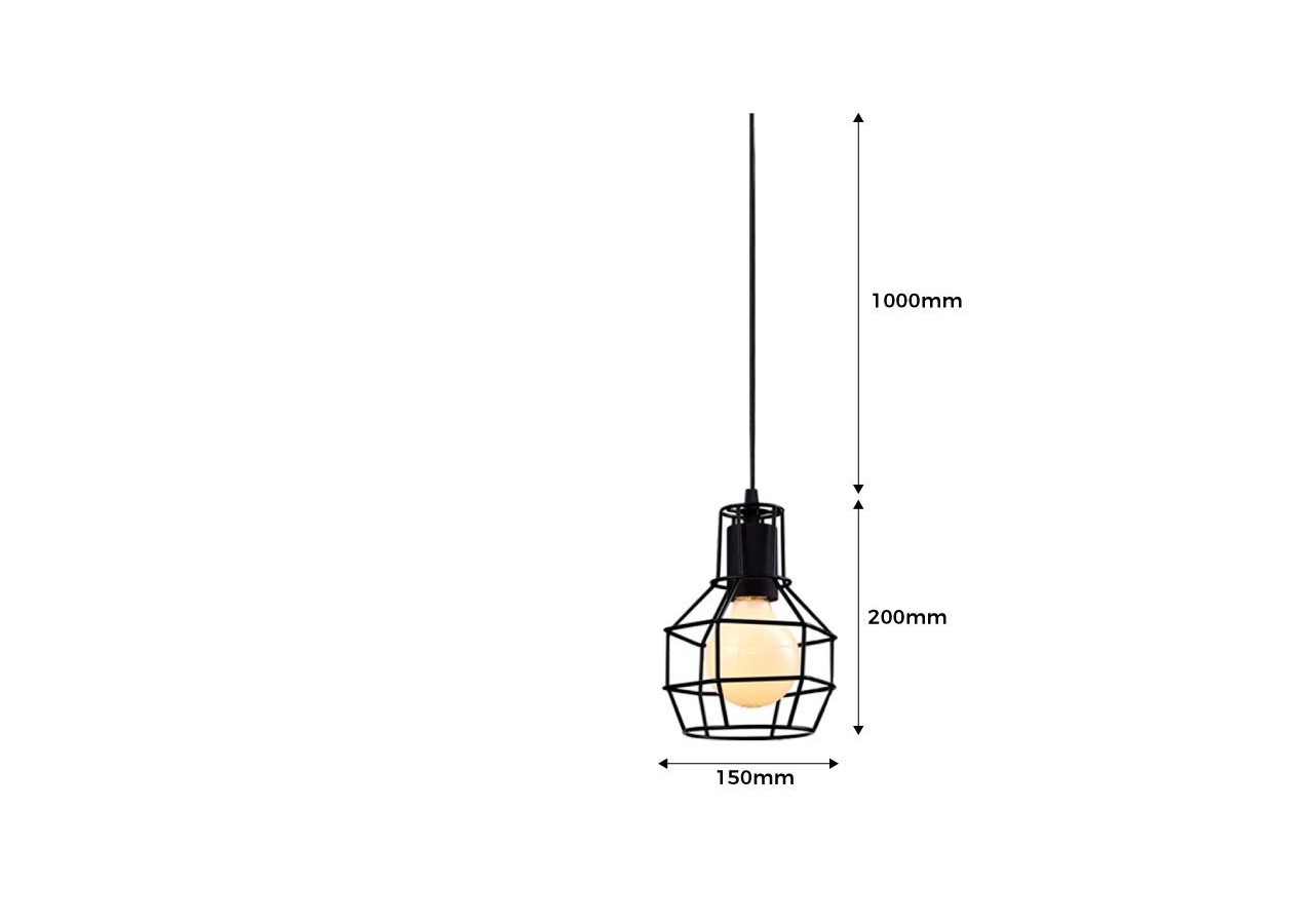 Lampe suspendue grille métallique "AZOR" - LV229 - Barcelona LED