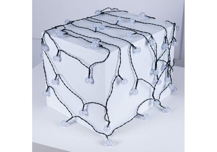 Guirlande lumineuse solaire type guinguette féerique-IP44-11m - SL31-270 - Barcelona LED