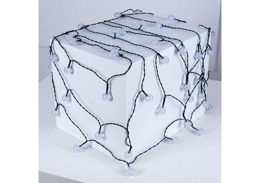 Guirlande lumineuse solaire type guinguette féerique-IP44-11m - SL31-270 - Barcelona LED