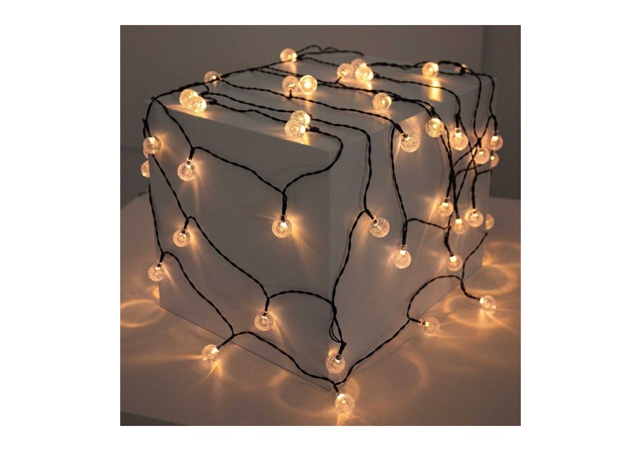 Guirlande lumineuse solaire type guinguette féerique-IP44-11m - SL31-270 - Barcelona LED