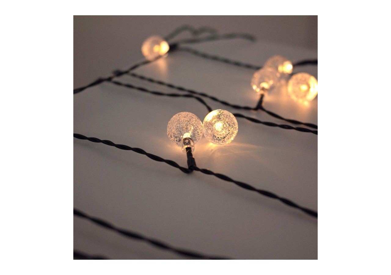 Guirlande lumineuse solaire type guinguette féerique-IP44-11m - SL31-270 - Barcelona LED