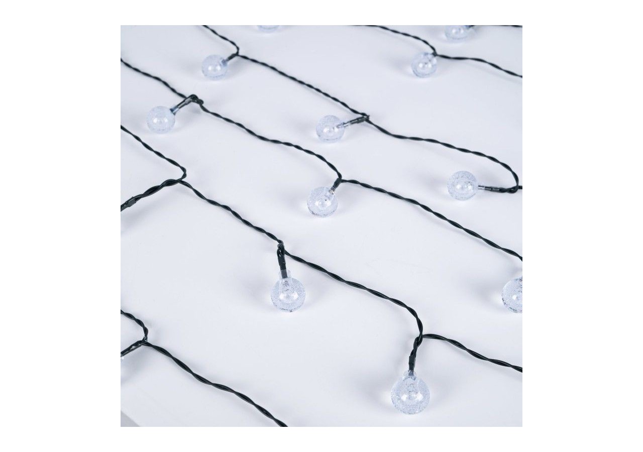 Guirlande lumineuse solaire type guinguette féerique-IP44-11m - SL31-270 - Barcelona LED