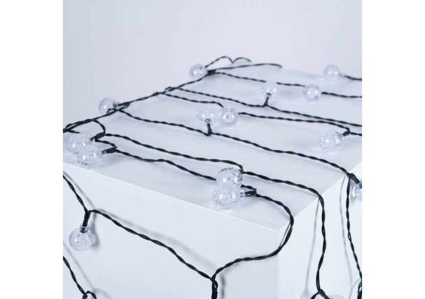 Guirlande lumineuse solaire type guinguette féerique-IP44-11m - SL31-270 - Barcelona LED