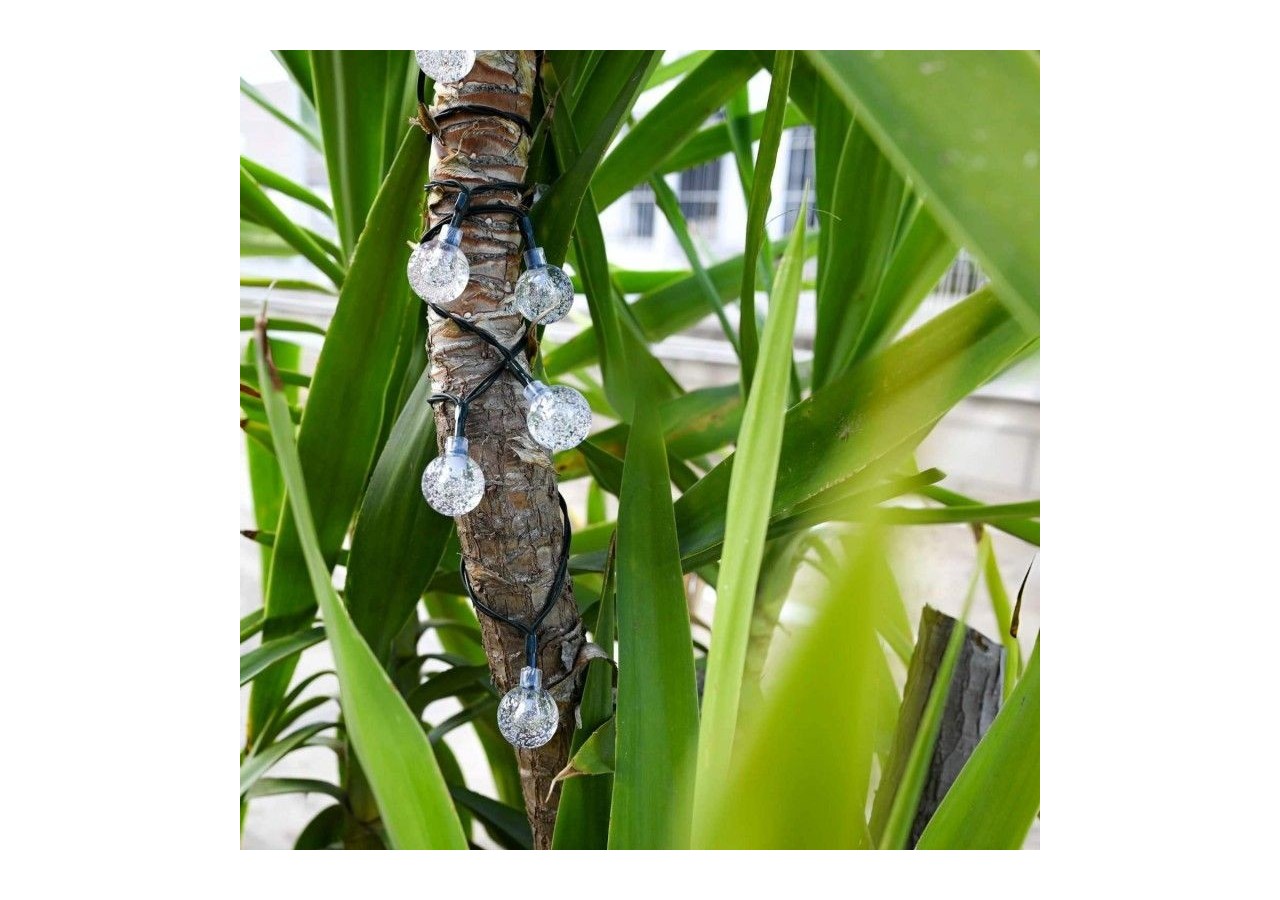 Guirlande lumineuse solaire type guinguette féerique-IP44-11m - SL31-270 - Barcelona LED