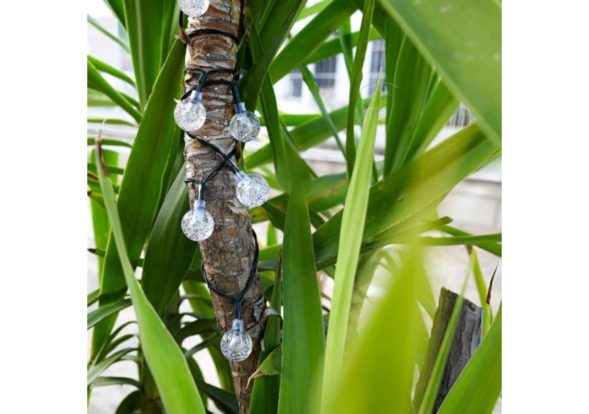 Guirlande lumineuse solaire type guinguette féerique-IP44-11m - SL31-270 - Barcelona LED